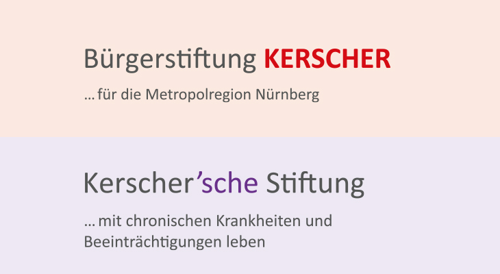 Logos der Stiftungen Kerscher